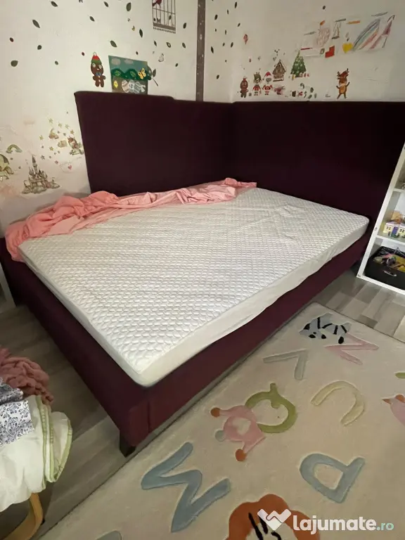 Pat 160X200 plus saltea Dormeao Aloe Vera
