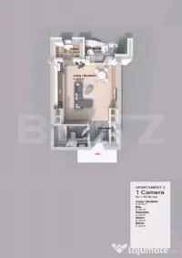 Apartament MODERN 1 camera intr un Complex Rezidential NOU l