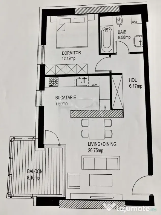 2 camere cu parcare subterană în ONE Herastrau Plaza