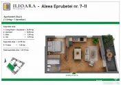 2 camere, 49 mp, 500 m metrou Nicolae Grigorescu (Ilioara), Park Lake 