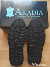 Pantofi negri din piele - Akadia