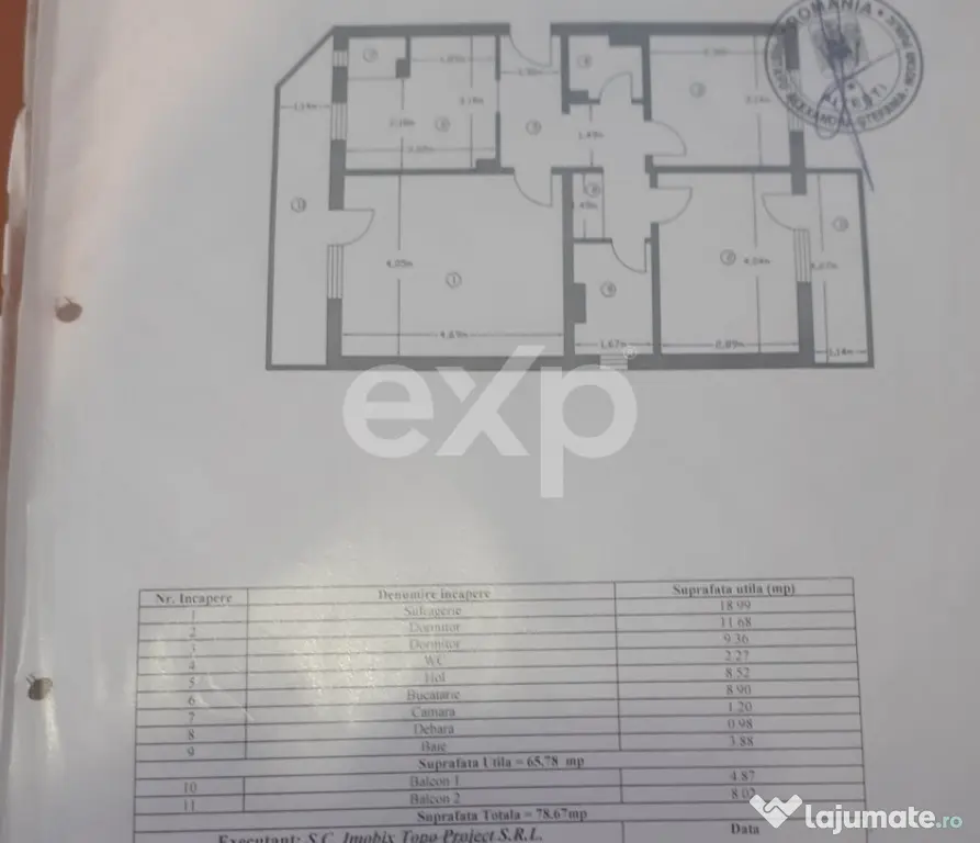 Apartament 3 camere Prundu