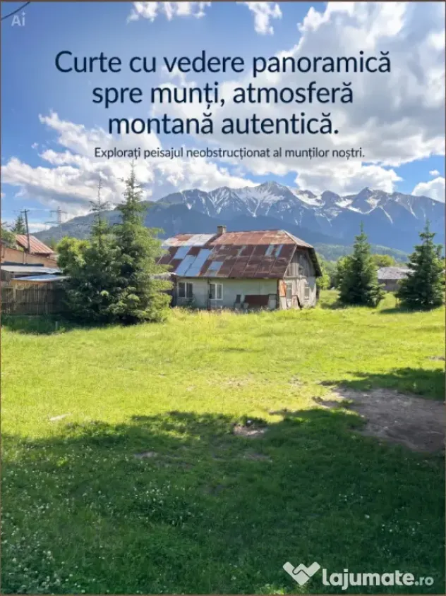 Casă individuală cochetă în Bușteni – Curte generoas?