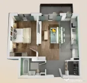 Apartament 2 camere, bloc nou, semifinisat, 50mp, zona Vivo 