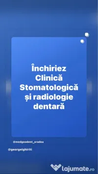Închiriez clinică stomatologică și radiologie dentară