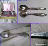 Lingurite vechi rare set 6 buc si Caseta originala 