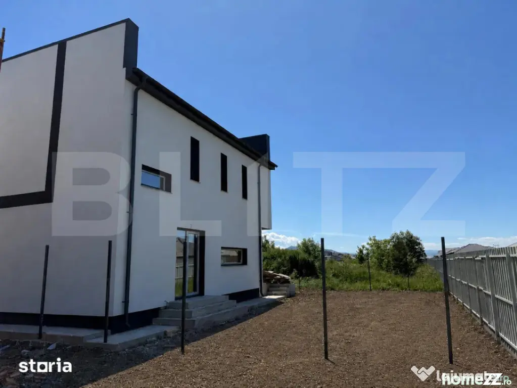 Casă individuală nouă | 128 mp | Teren 417 mp | Cartier I - Tarlungeni (Brasov)