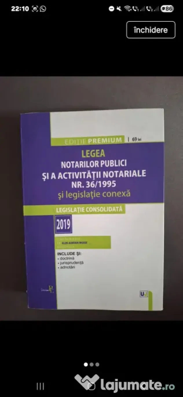Legea Notarilor Publici - 2019