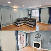Duplex cu teren 522 mp - asfalt - panouri si garaj - mobila 