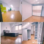 Duplex cu teren 522 mp - asfalt - panouri si garaj - mobila 