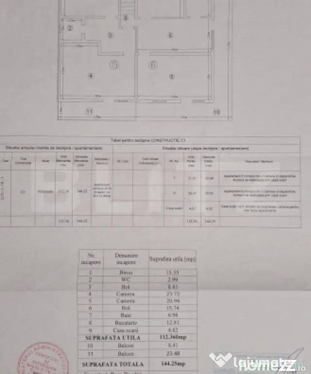 Apartament 5 camere, 113 mp, zona Gara - Iasi (Iasi)