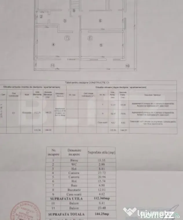 Apartament 5 camere, 113 mp, zona Gara - Iasi (Iasi)