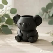 Mini Ghiveci Decorativ Koala pentru Plante Mici - Suport Adorabil 