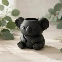 Mini Ghiveci Decorativ Koala pentru Plante Mici - Suport Adorabil