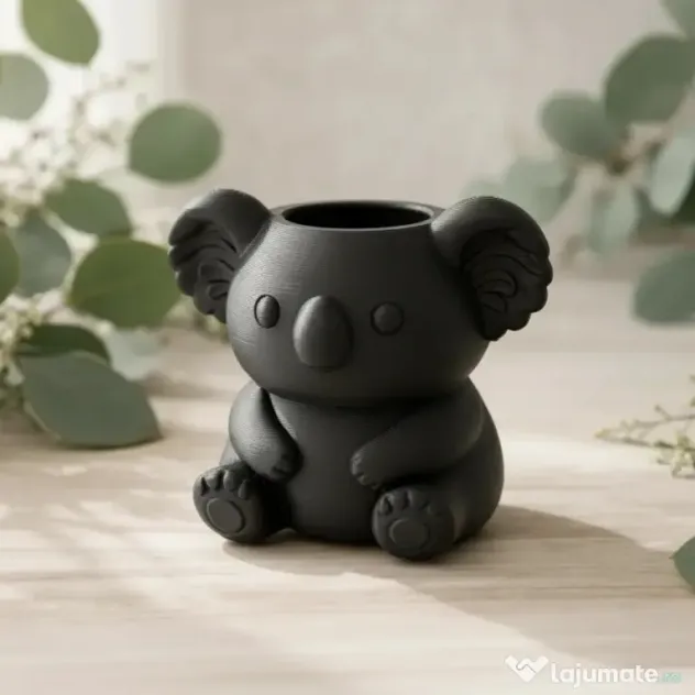 Mini Ghiveci Decorativ Koala pentru Plante Mici - Suport Adorabil
