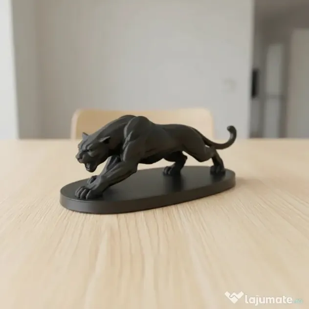 Figurină Decorativă Puma Elegantă, Obiect Artizanal pentru Interior