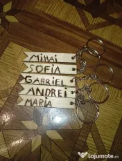 Titlu: Brelocuri din Lemn Personalizate prin Pirogravură 