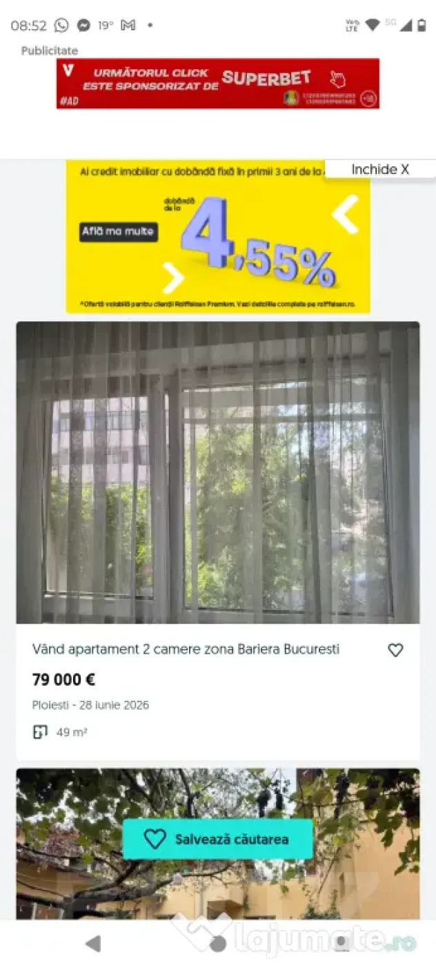 Vând apartament 2 camere zona Bariera Bucuresti