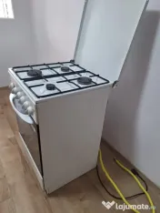 Aragaz pe gaz, alb, patru arzatoare 