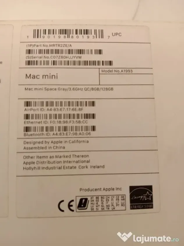 Piese utilaje, carotiera, piese aer conditionat, diverse, mini apple pc