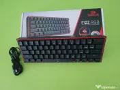 Tastatura mecanica gaming Redragon Fizz Pro K616 TKL RGB, negru, red switches, 5.0 bluetooth/2.4 Ghz/wired, USB type-C
