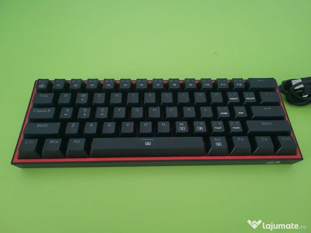 Tastatura mecanica gaming Redragon Fizz Pro K616 TKL RGB, negru, red switches, 5.0 bluetooth/2.4 Ghz/wired, USB type-C