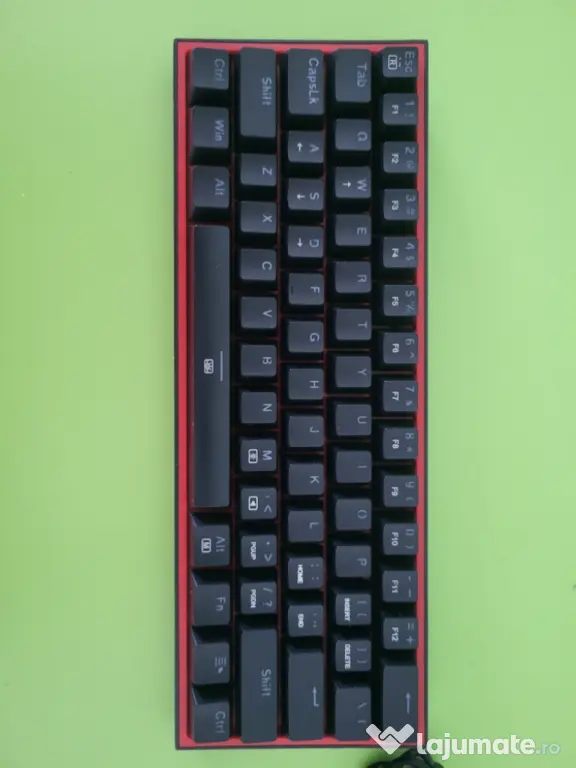 Tastatura mecanica gaming Redragon Fizz Pro K616 TKL RGB, negru, red switches, 5.0 bluetooth/2.4 Ghz/wired, USB type-C