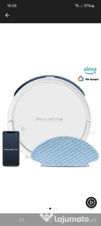 Robot de aspirare Rowenta X-Plorer, cu 3 tipuri de mop, curatare 4 in 1