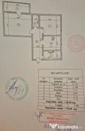 Apartament cu 2 camere 54,08 mp, bloc an 1987 - parc Tine...