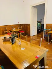 Masă lemn masiv stejar, custom made – 80 x 240 cm 