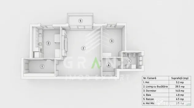 Apartament 3 Camere | Terasa | 70 MP | Aurel Vlaicu