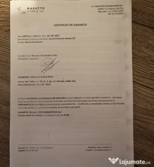 Fotoliu de masaj CARINA (GENERAȚIE 2022)