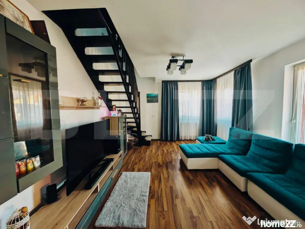 Apartament pe două niveluri, 3 camere, pet-friendly, loc de - Sanpetru (Brasov)