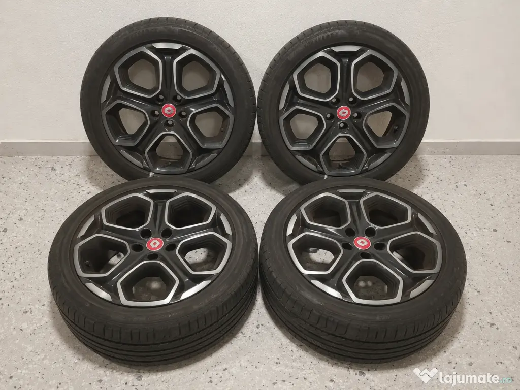 Set 4 roți complete Renault Kadjar R19, anvelope vară, senzori TPMS