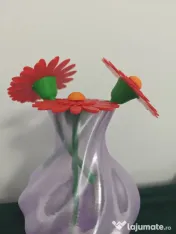 Vază decorativă translucent mov 