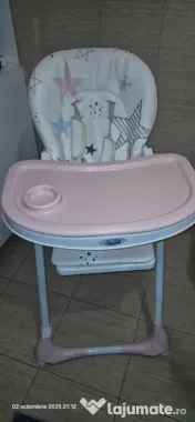 Scaun de masa pentru bebelusi si copii pliabil Juju Eat & Joy