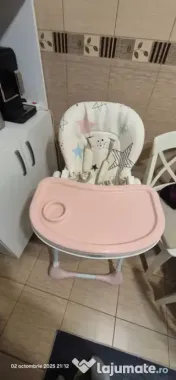 Scaun de masa pentru bebelusi si copii pliabil Juju Eat & Joy