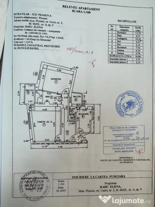2 camere, etaj intermediar, ultracentral, ideal ce vrei.