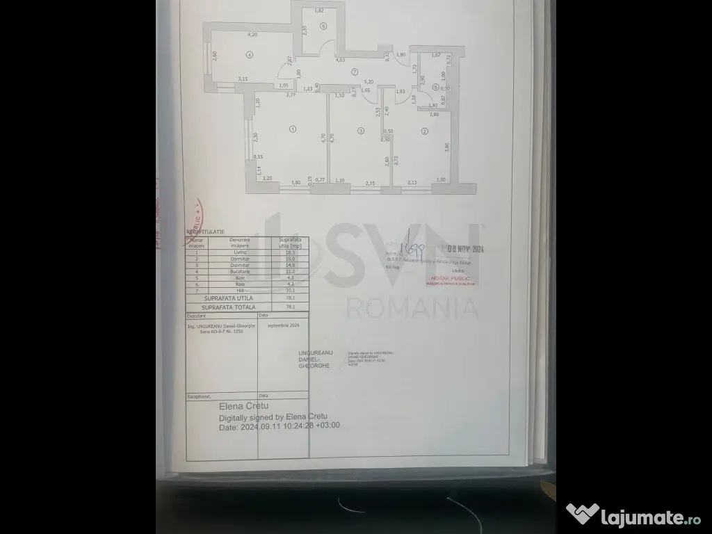 Apartament Premium 3 Camere MOBILAT CORTINA NORTH