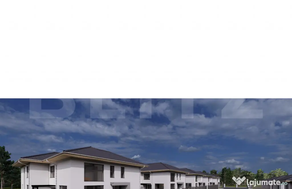 Casă tip duplex, 120 mp utili, finisată la cheie, teren 28