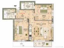 Apartament 3 camere, 67.33 mp, comision 0, zona iris