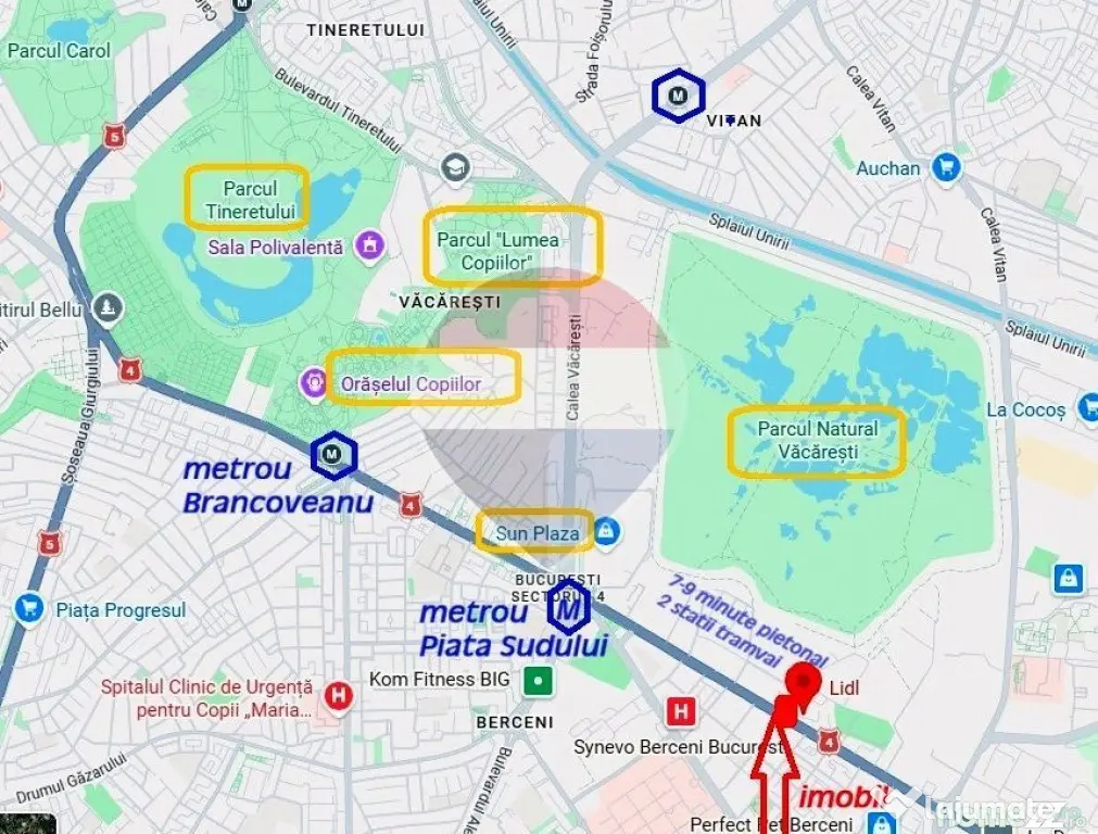 Garsoniera de vanzare decomandata | Metrou Piata Sudului ... - Bucuresti (Bucuresti-Ilfov)