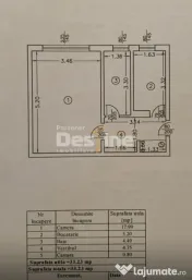 Garsonieră renovată, 33,23 mp utili, parter Berceni 