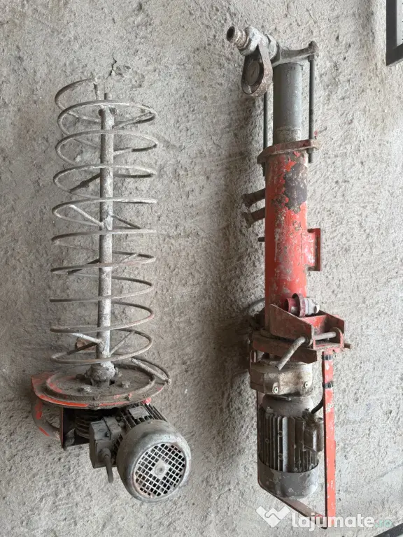Mașină profesională de tencuit și pompat mortar Mixer Mustang+ malaxor+ furtune