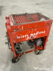 Mașină profesională de tencuit și pompat mortar Mixer Mustang+ malaxor+ furtune