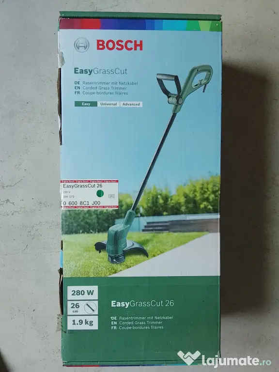 Trimmer electric Bosch (nou) - gradina, tuns iarba, gazon, buruieni