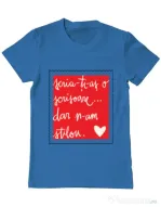 Tricou ADLER barbat Nu am stilou Albastru azuriu