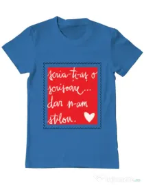 Tricou ADLER barbat Nu am stilou Albastru azuriu