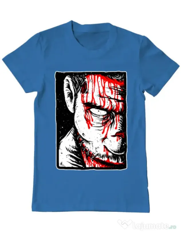 Tricou ADLER barbat Zomblood Albastru azuriu