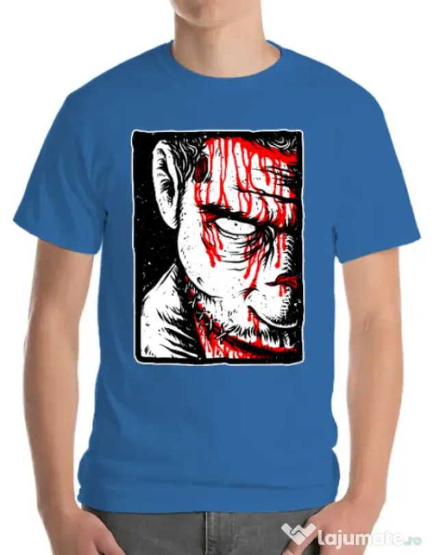 Tricou ADLER barbat Zomblood Albastru azuriu